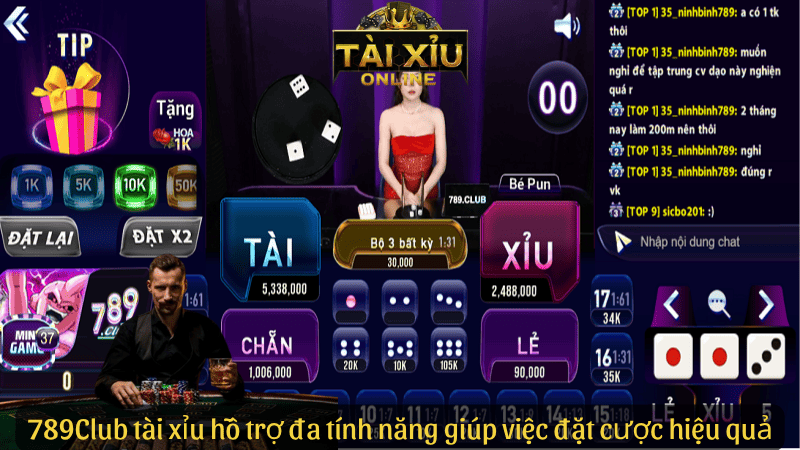 789Club tài xỉu hỗ trợ đa tính năng giúp việc đặt cược hiệu quả