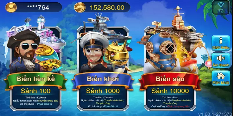 Let's Shoot cung cấp đa dạng sảnh game phù hợp theo trình độ