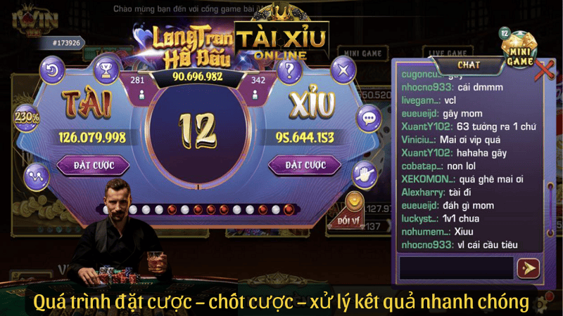 Quá trình đặt cược – chốt cược – xử lý kết quả nhanh chóng