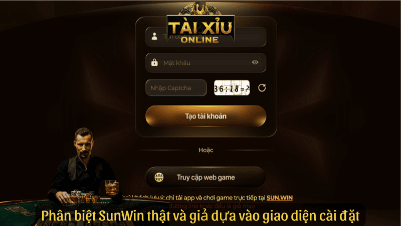 Phân biệt SunWin thật và giả dựa vào giao diện cài đặt