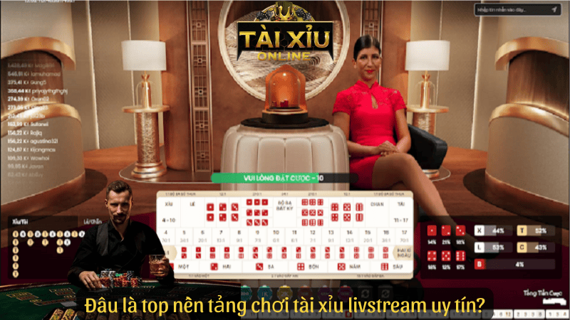 Đâu là top nền tảng chơi tài xỉu livestream uy tín?